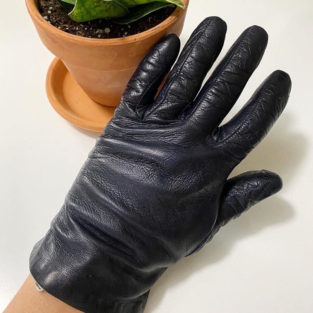 Vintage Leather and Cashmere Gloves
